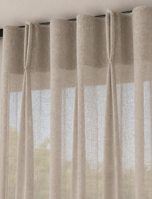 Gardinen - Malmo Linnelook - Pure White