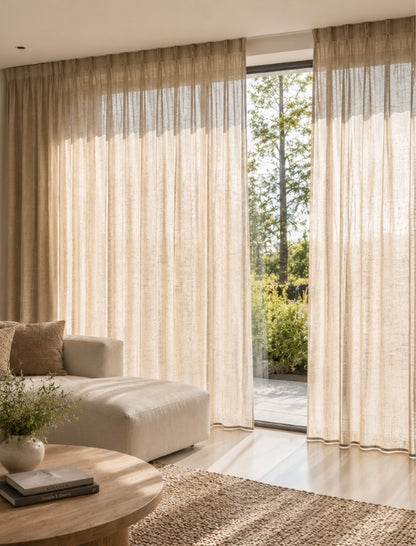 Gardinen - Malmo Leinenlook - Beige