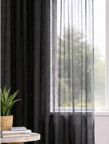 Gardinen - Malmo Linnenlook - Black