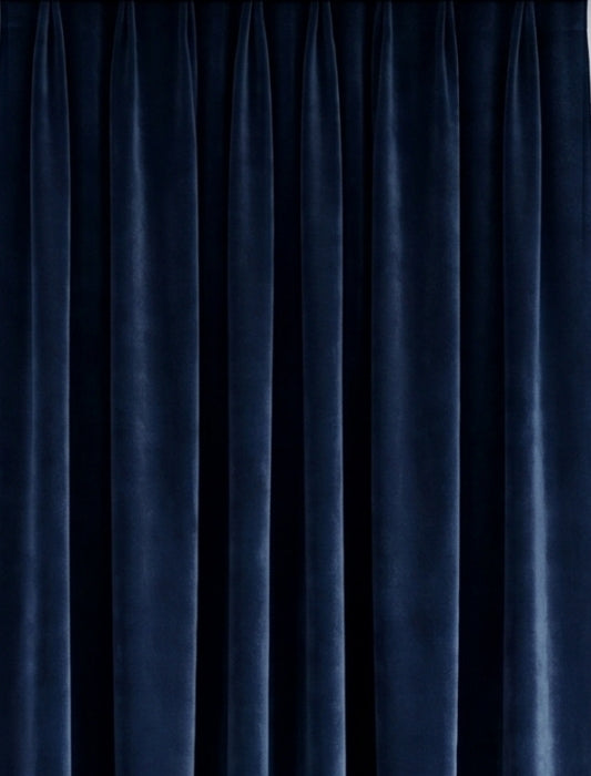 Veloursvorhang - Blau