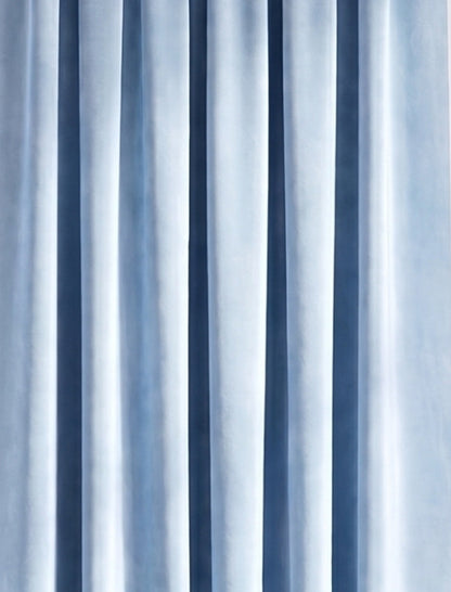 Samtvörhang Sky blue