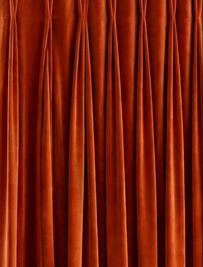 Samtvörhang Orange