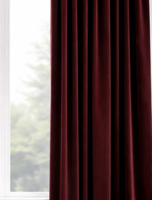 Samtvörhang Bordeaux