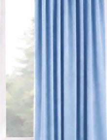 Samtvörhang Sky blue