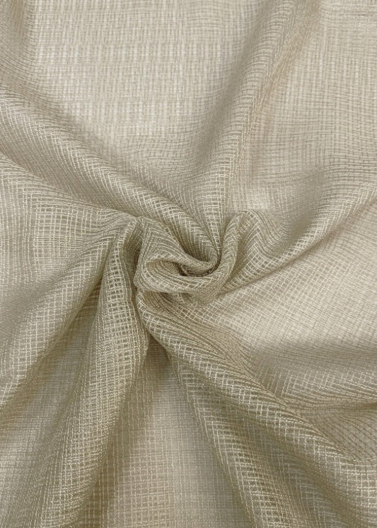 Crystal inbetween Metallic beige - Maatwerkgordijnen.nl